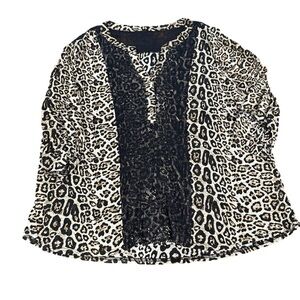 Animal print blouse